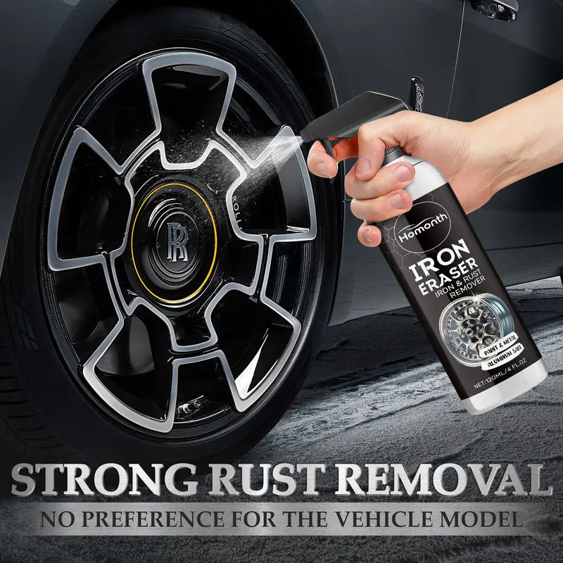 Iron & Rust Remover Wheel Cleaner Spray for Rims & Brake Dust - 4 fl oz (120ml)